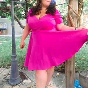 Pink vintage style dress